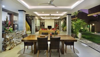 Dining and LIving Area of 2 Bedroom Villa